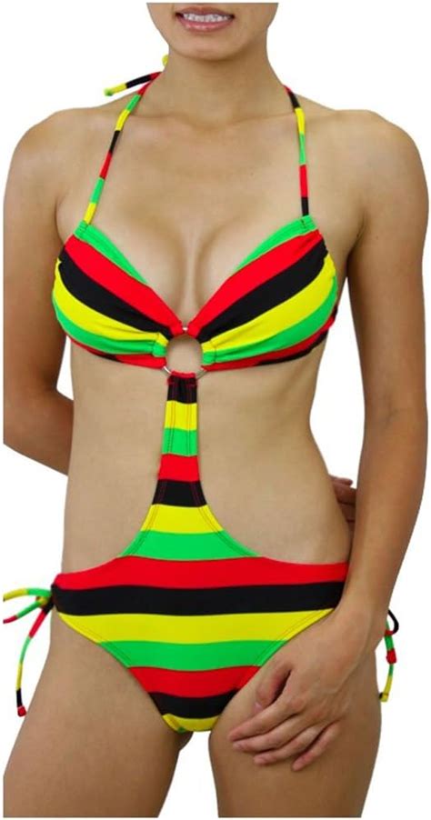 Tobeinstyle Womens One Piece Ring Monokini Swimsuit W Side