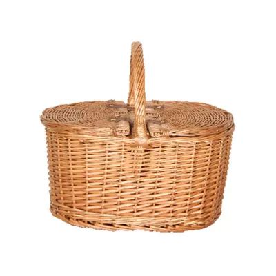 Buy Wicker Valley Willow Oval 2 Lid Picnic Basket From Our Picnic