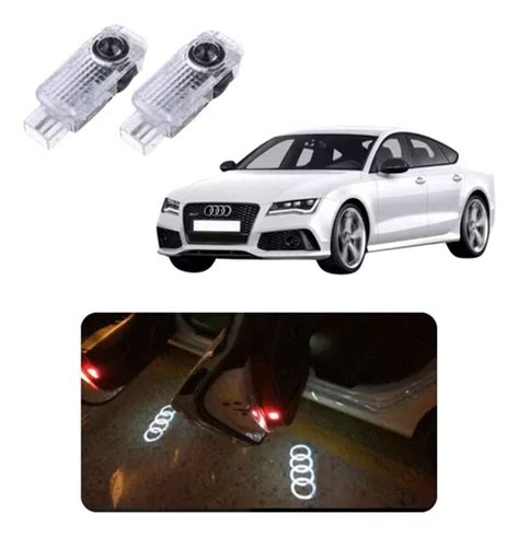 Projetor Led Logo Audi Luz Cortesia Portas A1 A3 A4 A5 Q3 Tt Frete grátis