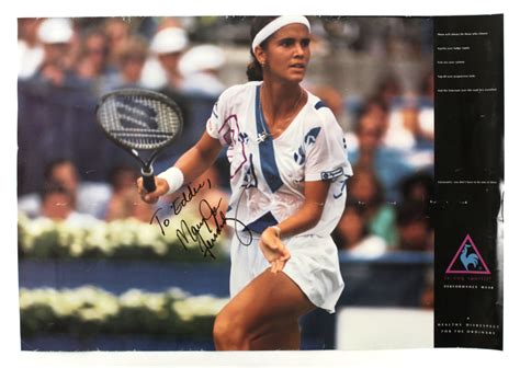 Lot Detail - 1980's Mary Joe Fernandez Signed 19" x 28" Poster (JSA)