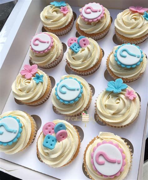 Diy Gender Reveal Cupcakes DIY Baby Gender Reveal Party Sendo