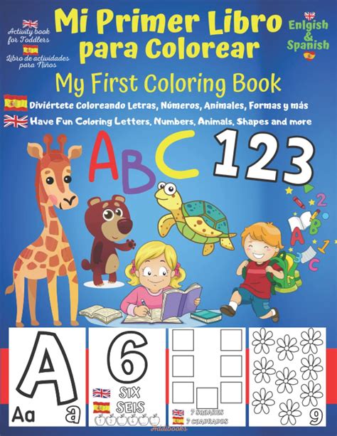 Buy Mi Primer Libro de Colorear para Niños Pequeños Español Ingles a