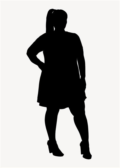 Plus Size Woman Silhouette Hand Hips Premium Psd Rawpixel