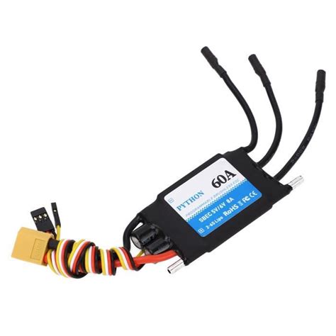 ESC RC 60A Contrôleur de vitesse électrique RC 60A étanche ESC pour