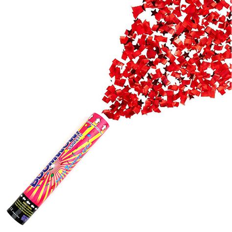 Boomwow Red Streamers Confetti Poppers for Party Celebration