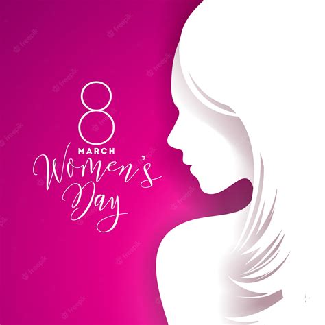 Premium Vector Happy Womens Day Greeting Card Design With Sexy Young