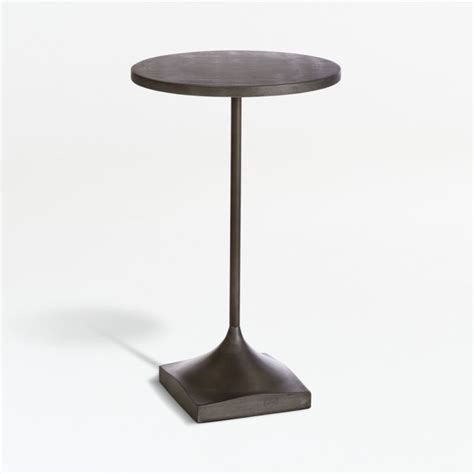 Prost Small Metal Round Drink Table + Reviews | Crate & Barrel