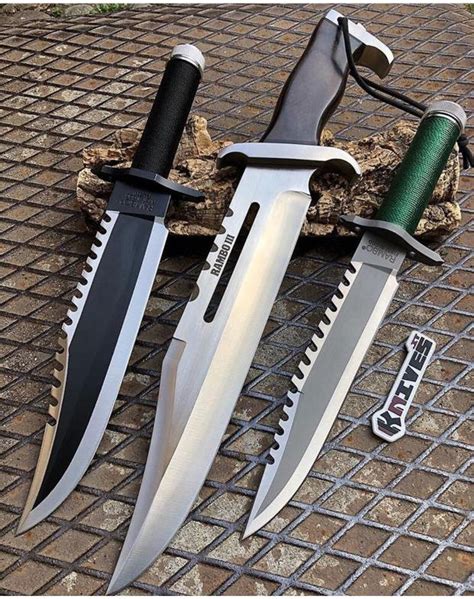 Rambo Style First Blood D2 Steel Hunting Knife With Compass Etsy