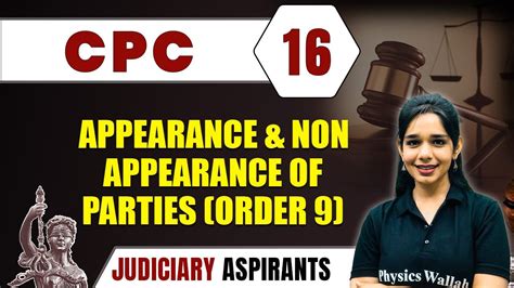 Cpc Appearance And Non Appearance Of Parties Order Major Law