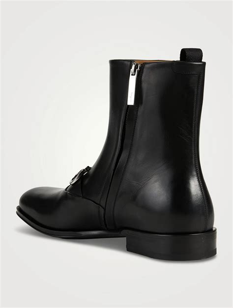 Ferragamo Gancini Leather Boots Holt Renfrew Canada