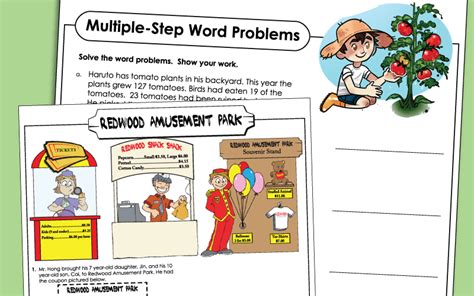 Multiple Step Word Problem Worksheets Worksheets Library