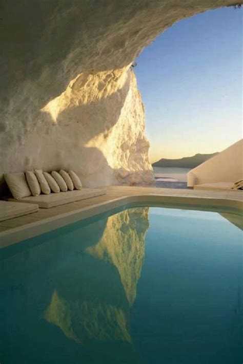 Natural Cave Pool, Santorini, Greece | Greece hotels, Beautiful places ...