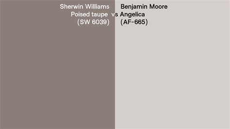 Sherwin Williams Poised Taupe SW 6039 Vs Benjamin Moore Angelica AF