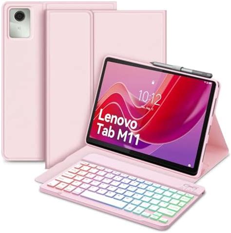 For Lenovo Tab M Case With Keyboard Inch Uk Layout Keyboard