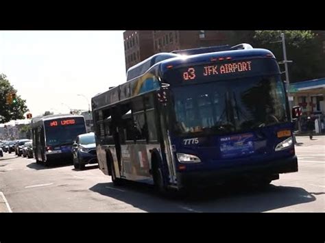 NYCT Bus 2019 New Flyer XD40 7775 On The Q3 And 2022 Novabus LFS