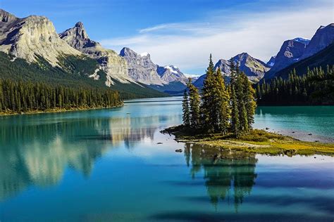 Spirit Island Print Maligne Lake Jasper National Park - Etsy Canada