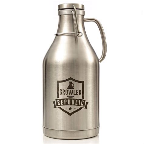 Refillable Double Wall Stainless Steel Growler With Personalized Logo