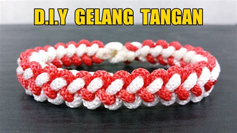 Membuat Gelang Tangan Merah Putih Dari Tali Kur Youtube