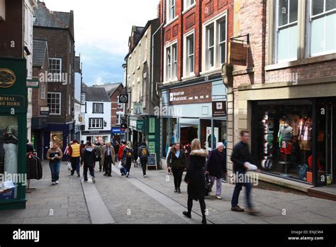 Shopping in Durham City Centre Stock Photo - Alamy