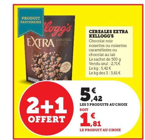 Offre C R Ales Extra Kellogg S Chez Hyper U