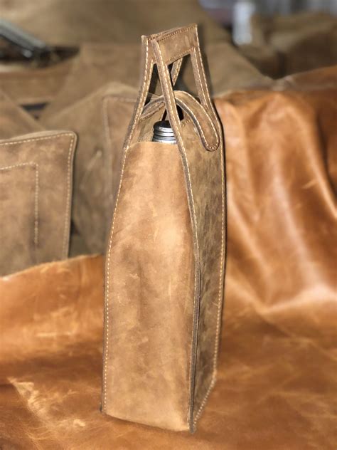 Leather Wine Bag Single Welcome To The Oldfangled Leather Co