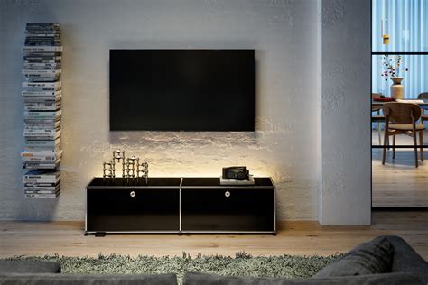 Usm Haller Tv Furniture Graphite Black By Usm Stylepark