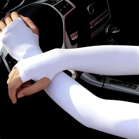 Sun Protection Arm Cooling Gloves Warmers Cuffs UV Protection Sleeves