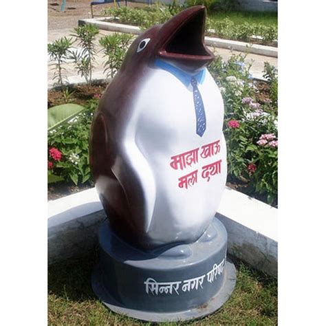 FRP Penguin Shaped Dustbin 60 Kg Size 3 Feet At Rs 8500 In Nagpur