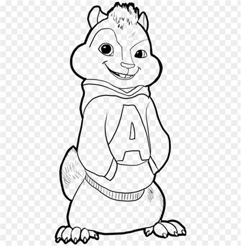 Free Download Hd Png Chipmunk Drawing Alvin Alvin The Chipmunk