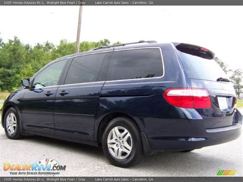 2005 Honda Odyssey Ex L Midnight Blue Pearl Gray Photo 4