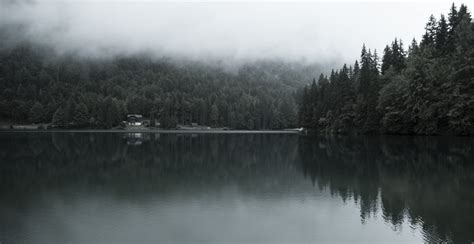 Wallpaper : photography, landscape, lake, mist 3008x1550 - MrXYZ ...