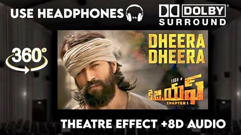 Dheera Dheera Kannada Theatre Experience Dolby Surround Sound KGF