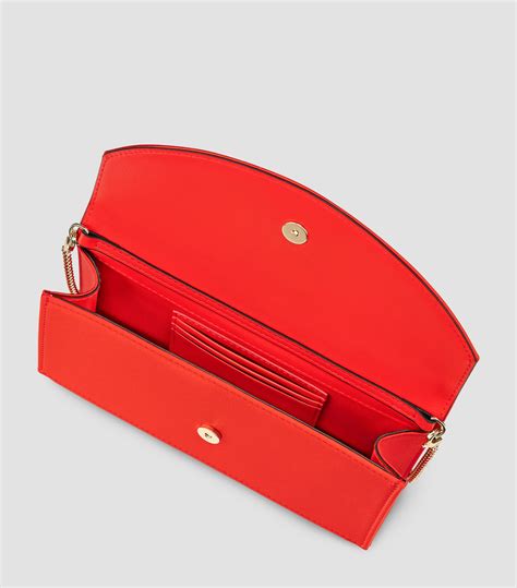 Womens Christian Louboutin Red Loubi54 Satin Clutch Bag Harrods IN