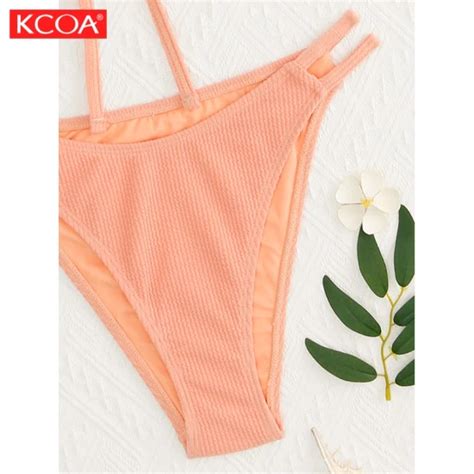New Arrival Fashion Swimwear Quick Dry Orange Sexy Two Piece Bikini Swimwear And Swimming Suit