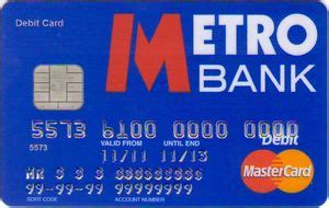 Bank Card Metro Bank Mastercard Debit Metro Bank United Kingdom Of