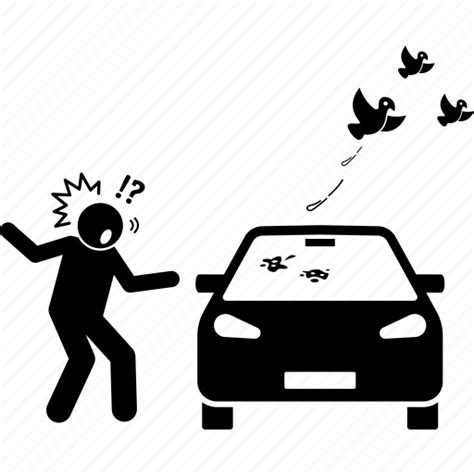 Bird Car Dirty Feces Poop Icon Download On Iconfinder