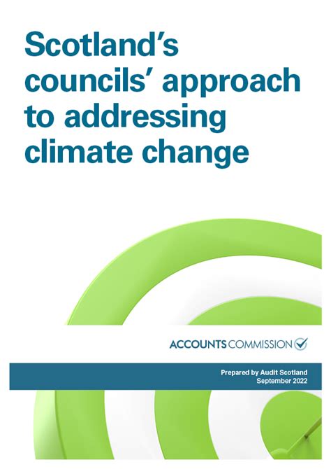 Scotlands Councils Approach To Addressing Climate Change Audit Scotland