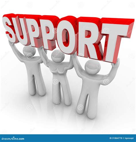 Support People Lifting Your Burden In Difficult Times Stock