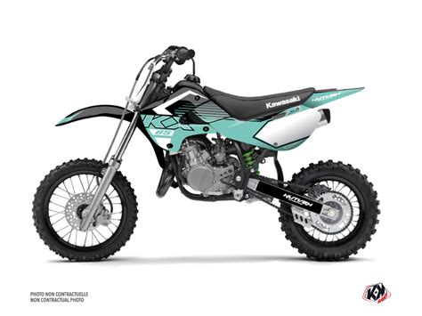 Kawasaki 65 KX Dirt Bike Claw Graphic Kit Turquoise Kutvek Kit Graphik