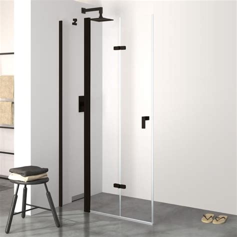 HÜPPE Design pure Porte battante pliante avec segment fixe Verre trempé