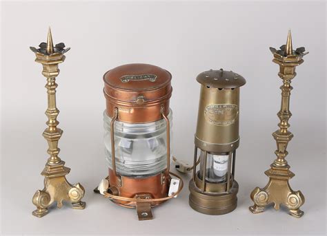 4x Oude Antieke Kandelaren Lampen Lot Detail Twents Veilinghuis