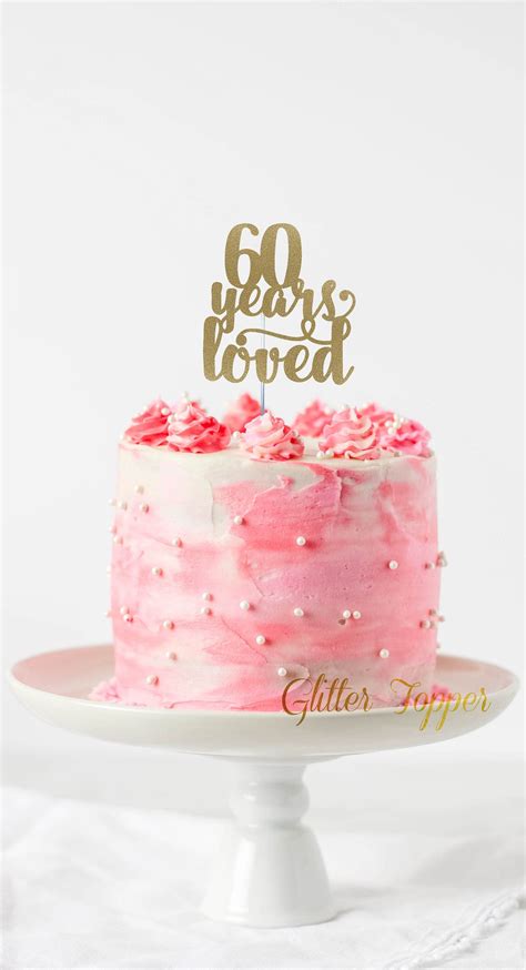 30 Cake Topper, Silver Cake Topper, Glitter Cake Topper, 60th Birthday ...