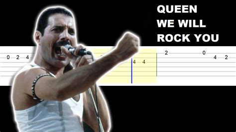 Queen - We Will Rock You (Easy Guitar Tabs Tutorial) - YouTube