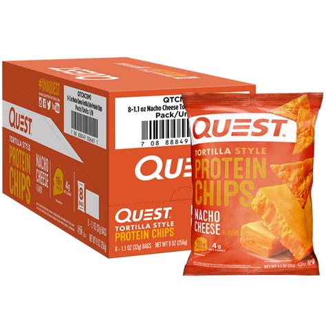 Nacho Cheese Tortilla Style Protein Chips – Quest Nutrition