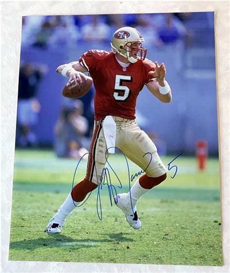 Lot Detail Jeff Garcia San Francisco Ers Signed Football X Photo