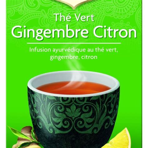 Yogi Tea Th Vert Gingembre Citron Infusettes Pharmacie Casetta