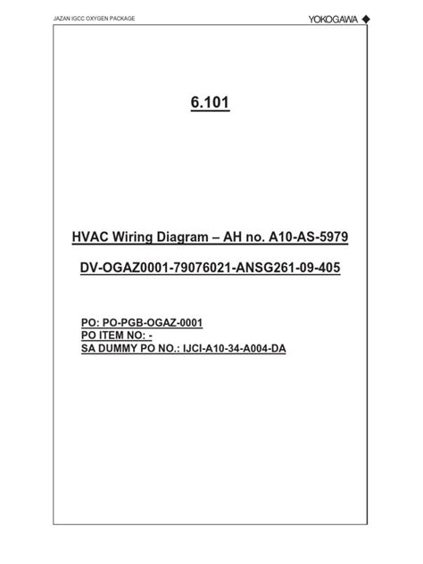 HVAC Wiring Drawing | Download Free PDF | Switch | Relay