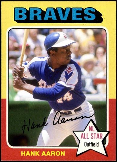 When Topps Had Base Balls Gimmie A Monster Do Over Hank Aaron S