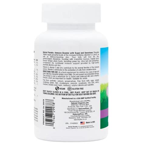 Nature's Plus Animal Parade Immune Booster Tablets | Sales