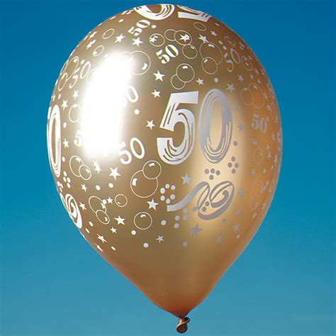 20 LUFTBALLONS ZAHL 50 GOLDENE HOCHZEIT PARTY DEKO GOLD EBay